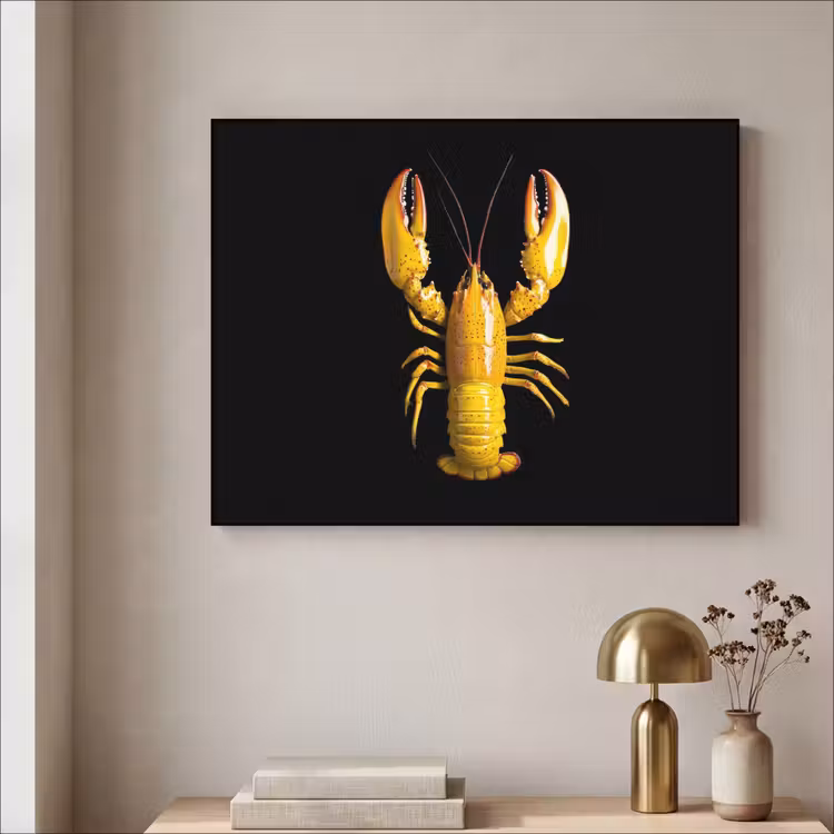 Art Frame - Kreeft - Geel - Stippen - Effen — 5