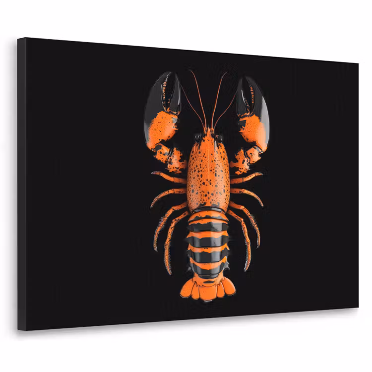 Art Frame - Kreeft - Oranje - Zwart - Modern — 1