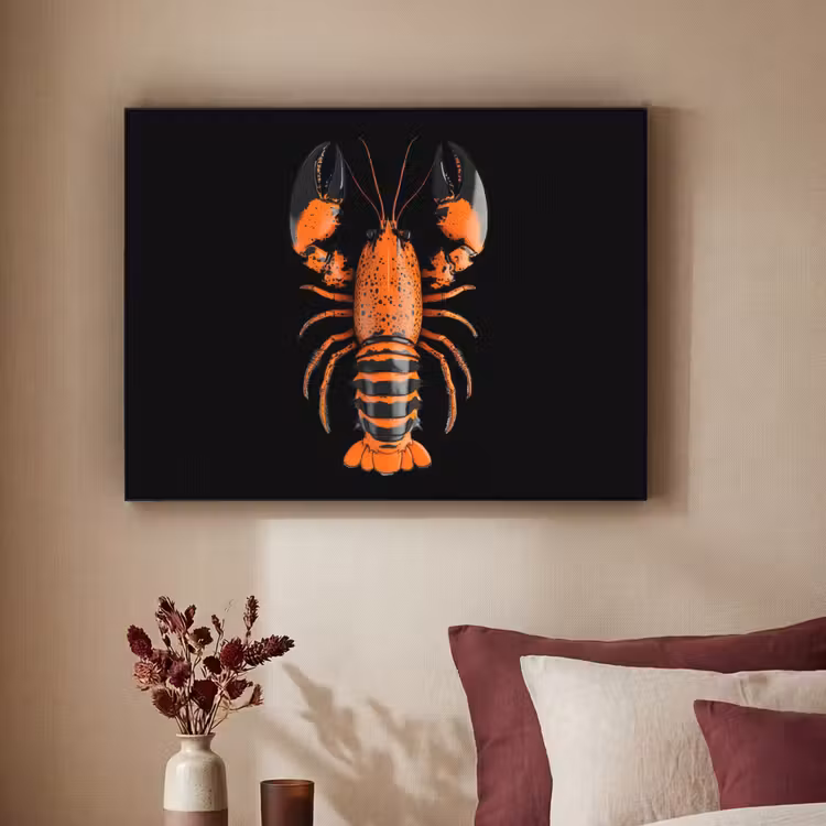 Art Frame - Kreeft - Oranje - Zwart - Modern — 3