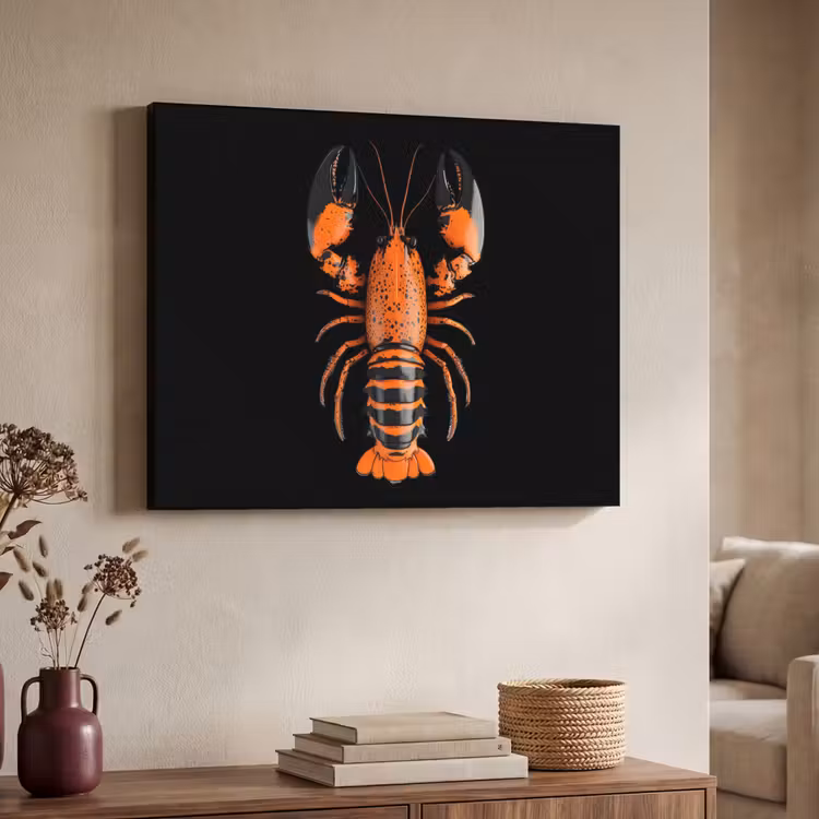 Art Frame - Kreeft - Oranje - Zwart - Modern — 7