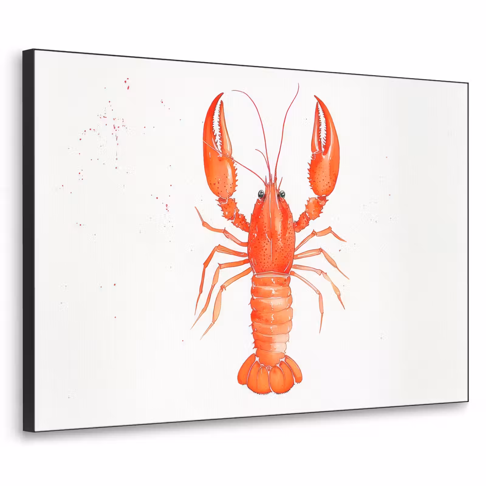 Art Frame - Kreeft - Waterverf - Aquarel - Oranje — 1