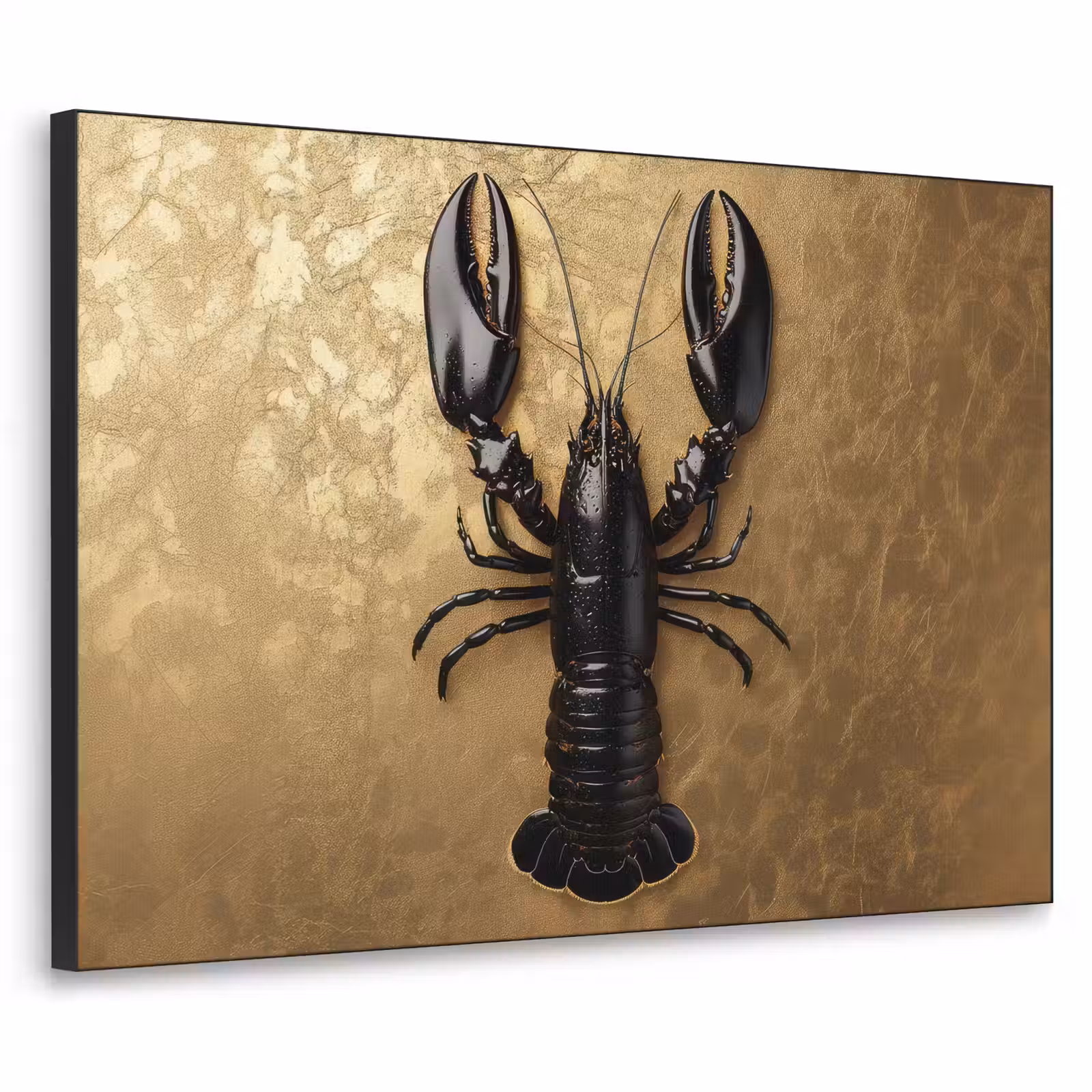 Art Frame - Kreeft - Zwart - Goud - Luxe — 1