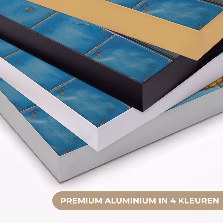 Art Frame - Kreeft - Geel - Blauw - Tegels — 2