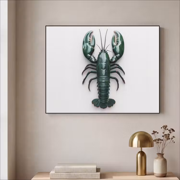 Art Frame - Kreeft - Glossier - Groen - Wit — 5