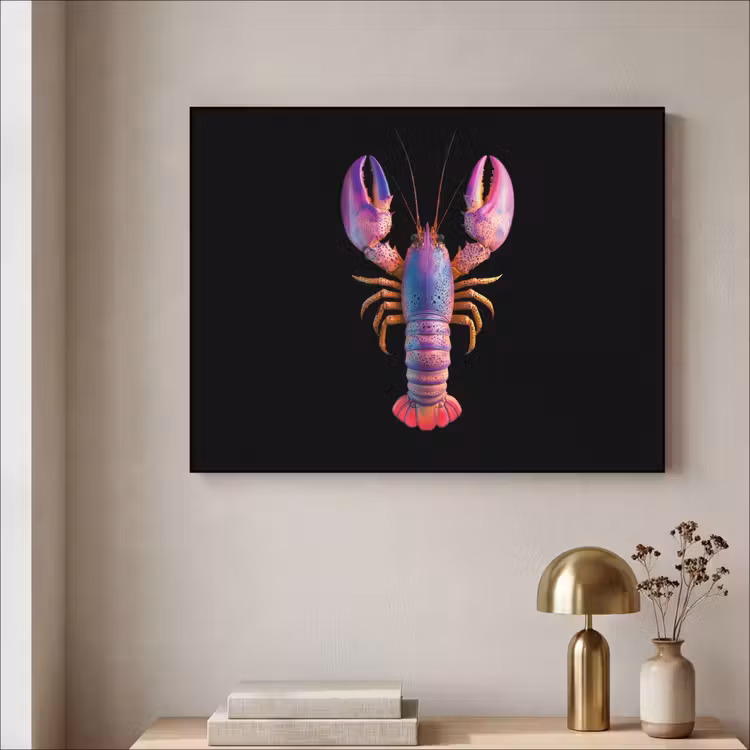 Art Frame - Kreeft - Paars - Roze - Zwart - Stippen - Lila — 5