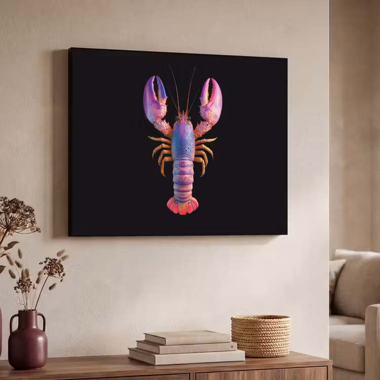 Art Frame - Kreeft - Paars - Roze - Zwart - Stippen - Lila — 7