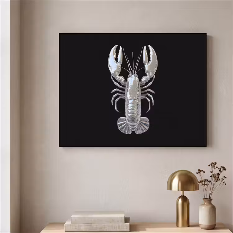Art Frame - Kreeft - Zilver - Metallic - Luxe — 5