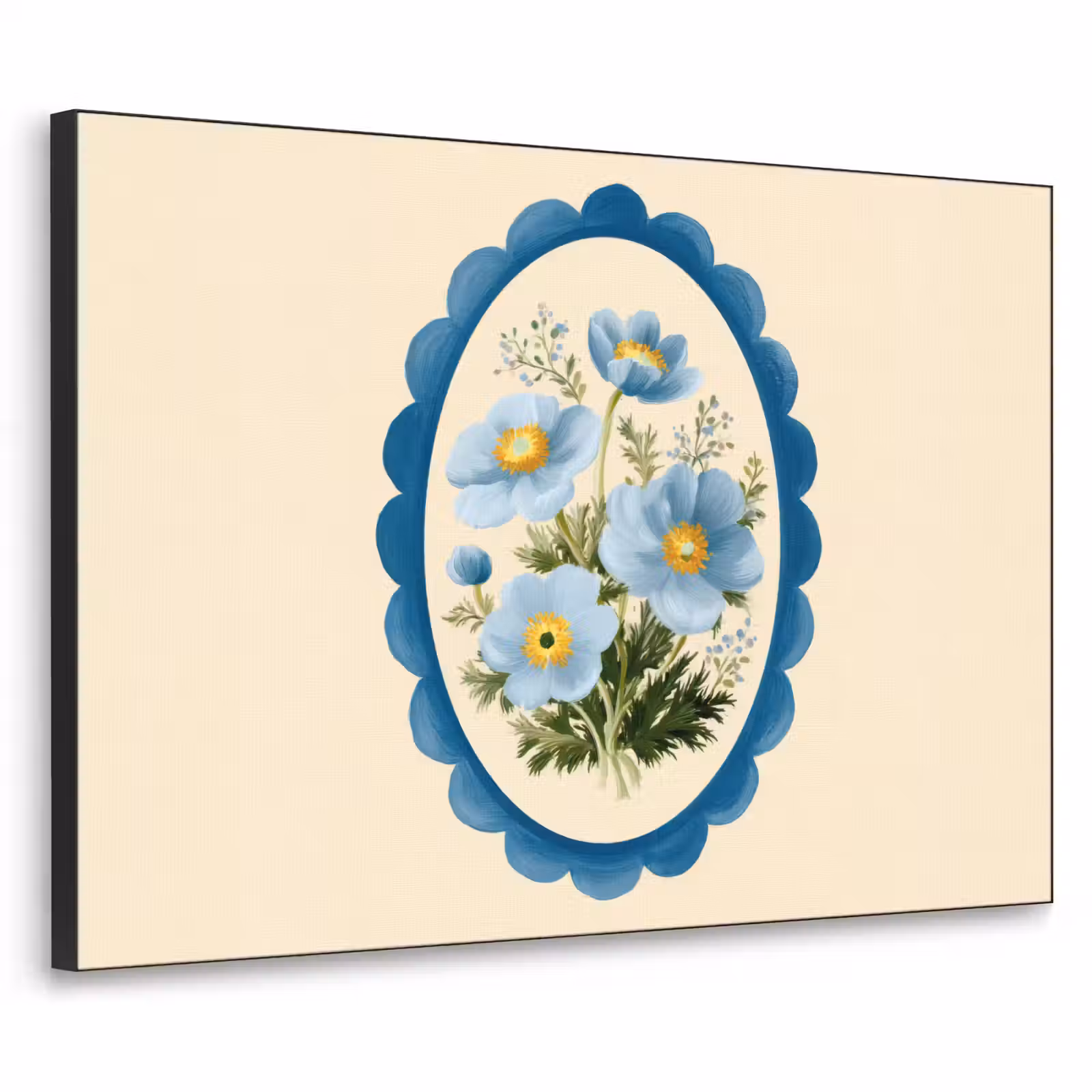 Art Frame - Lijst - Bloemen - Lichtblauw - Illustratie — 1