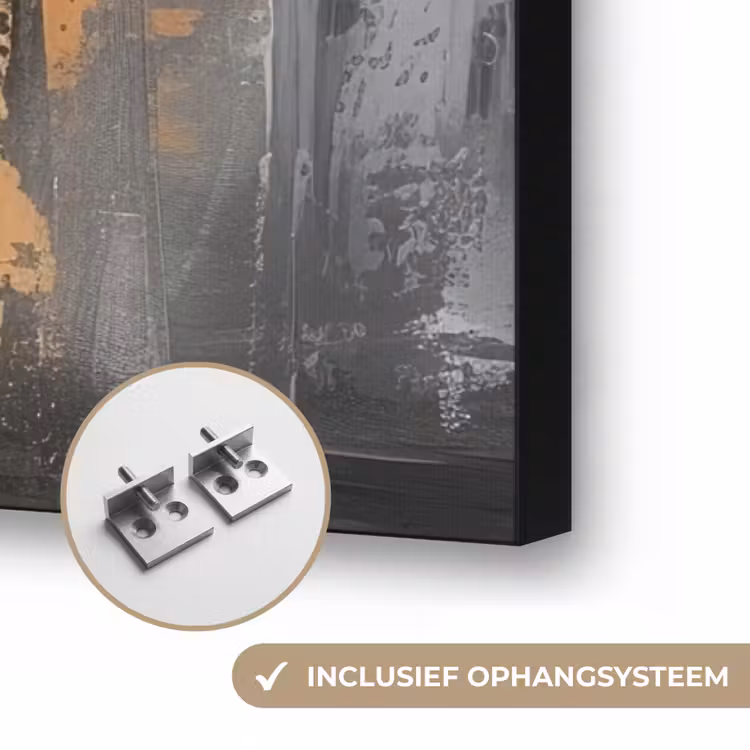 Art Frame - Boedhha - Penseelstreken - Goud - Abstract — 6