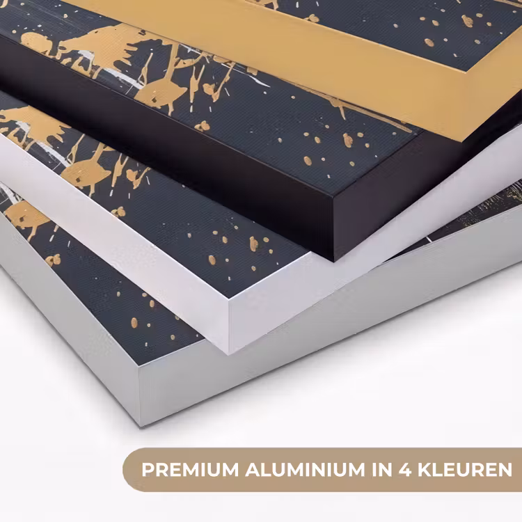 Art Frame - Tijger - Verfspatten - Goud — 2