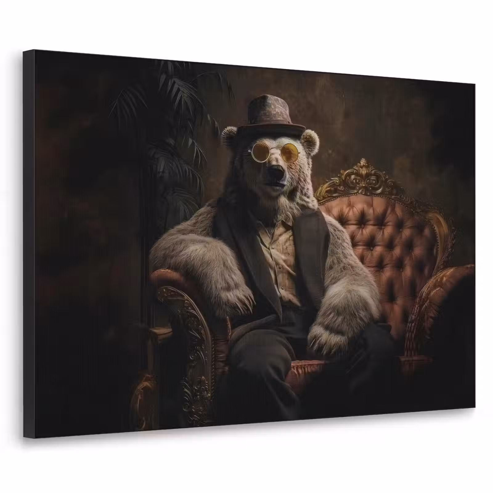 Art Frame - Ijsbeer - Hoed - Bril - Stoel — 1