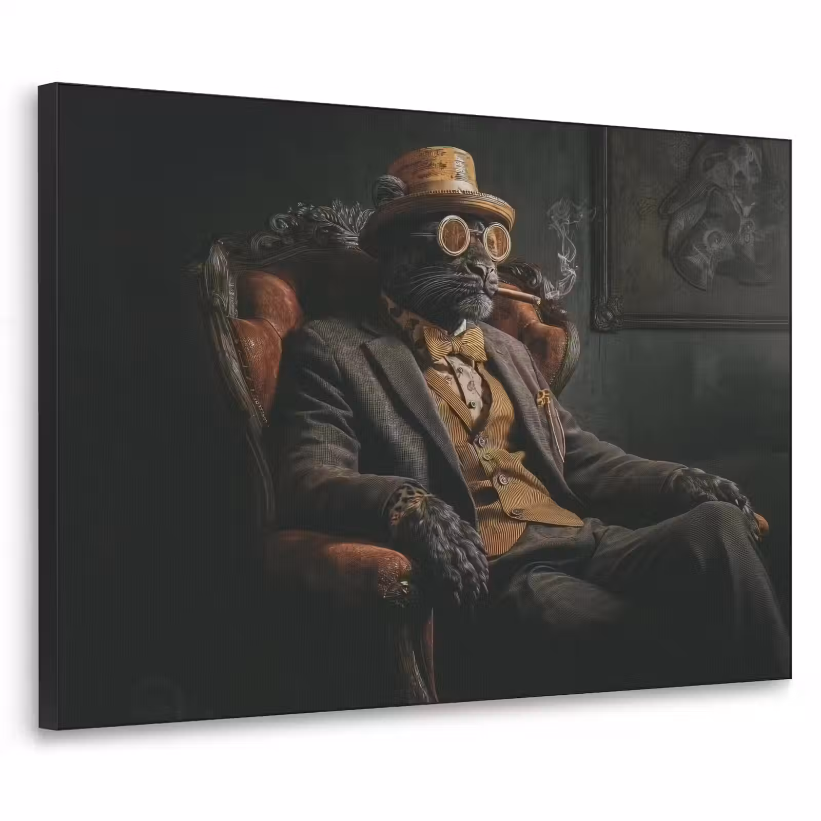 Art Frame - Kat - Pak - Oranje - Sigaar — 1