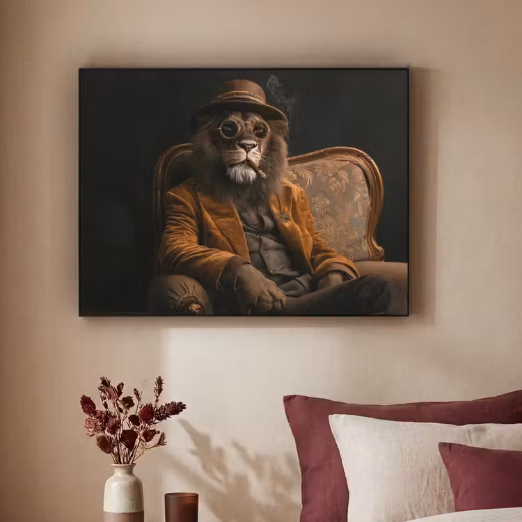 Art Frame - Bril - Leeuw - Bank - Hoed — 3