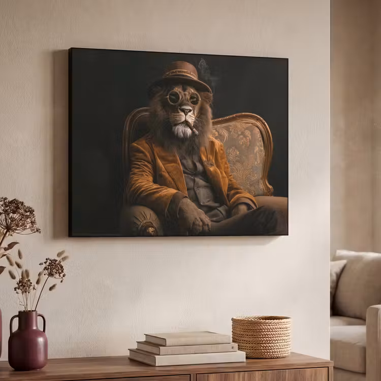 Art Frame - Bril - Leeuw - Bank - Hoed — 7