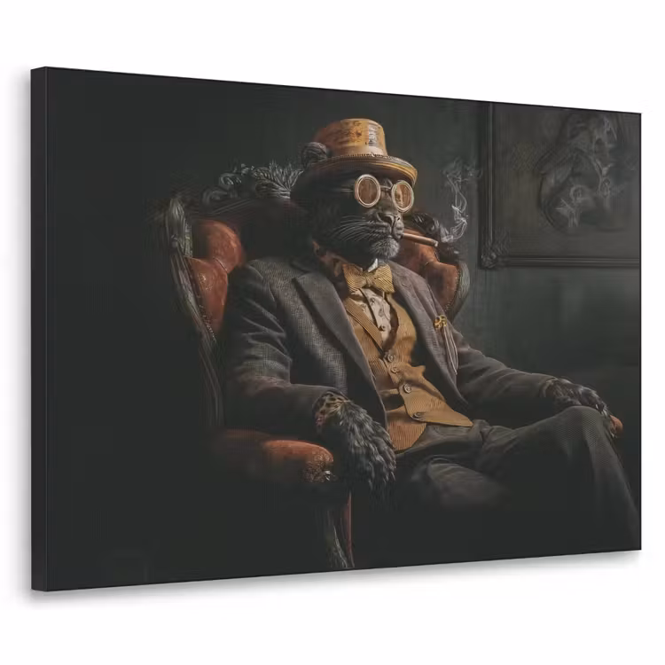 Art Frame - Kat - Pak - Oranje - Sigaar — 1