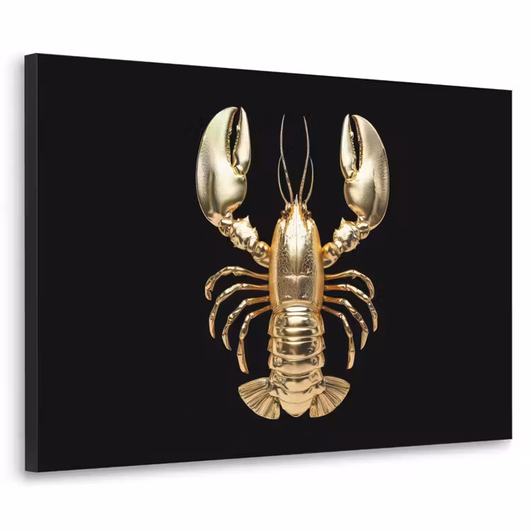 Art Frame - Kreeft - Goud - Textuur - Zwart — 1