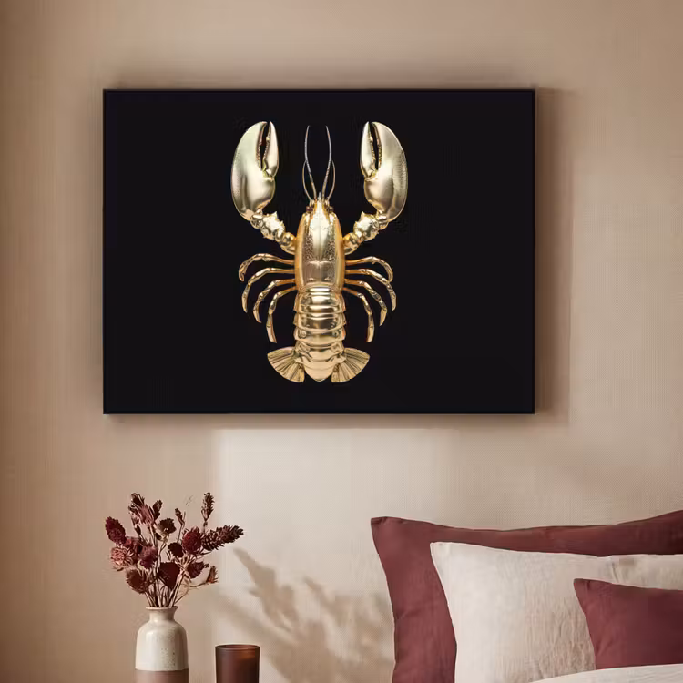 Art Frame - Kreeft - Goud - Textuur - Zwart — 3