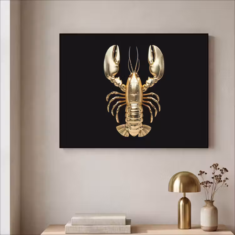 Art Frame - Kreeft - Goud - Textuur - Zwart — 5