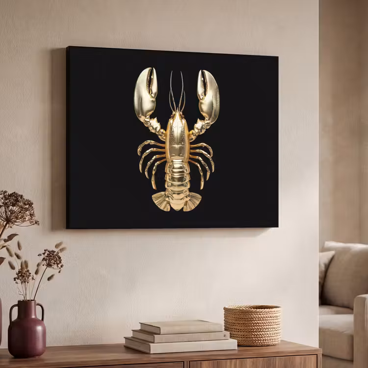 Art Frame - Kreeft - Goud - Textuur - Zwart — 7
