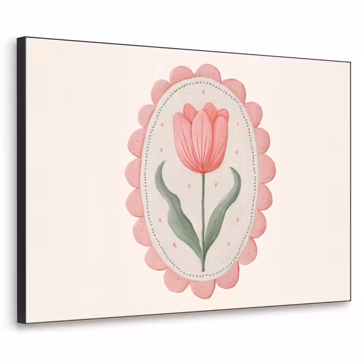 Art Frame - Tulp - Lijst - Ovaal - Illustratie — 1