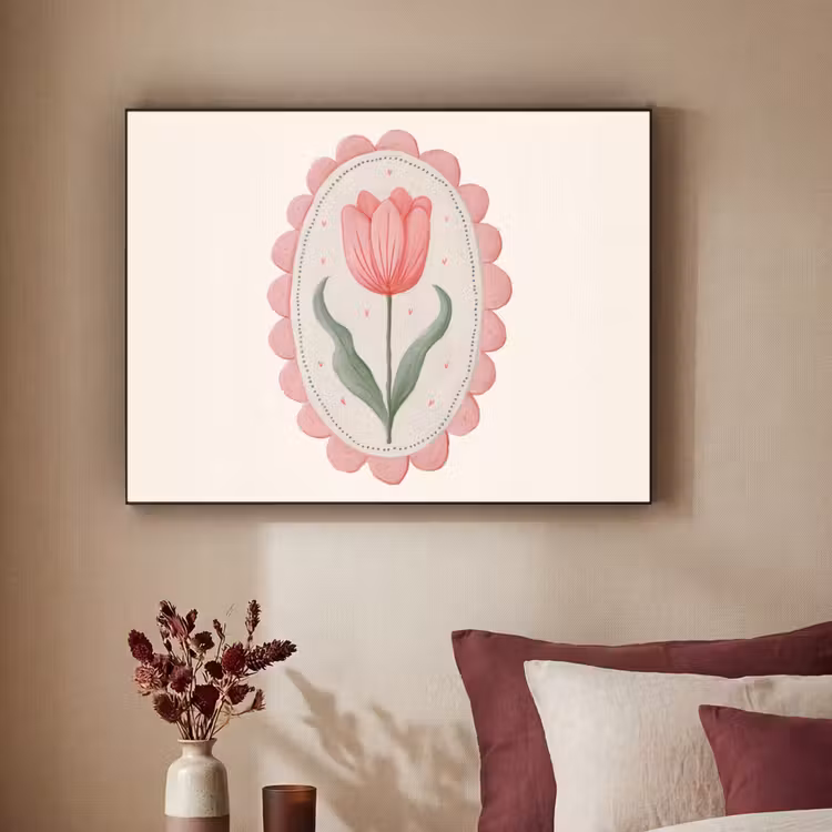 Art Frame - Tulp - Lijst - Ovaal - Illustratie — 3