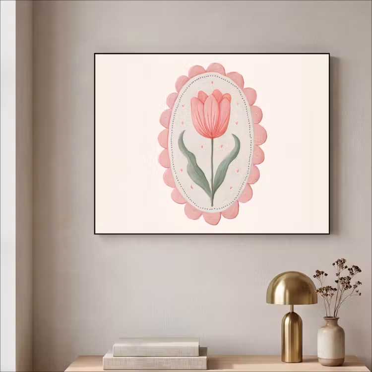 Art Frame - Tulp - Lijst - Ovaal - Illustratie — 5
