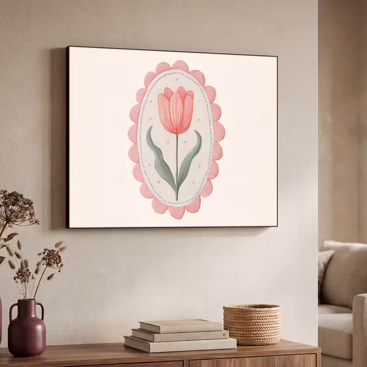 Art Frame - Tulp - Lijst - Ovaal - Illustratie — 7