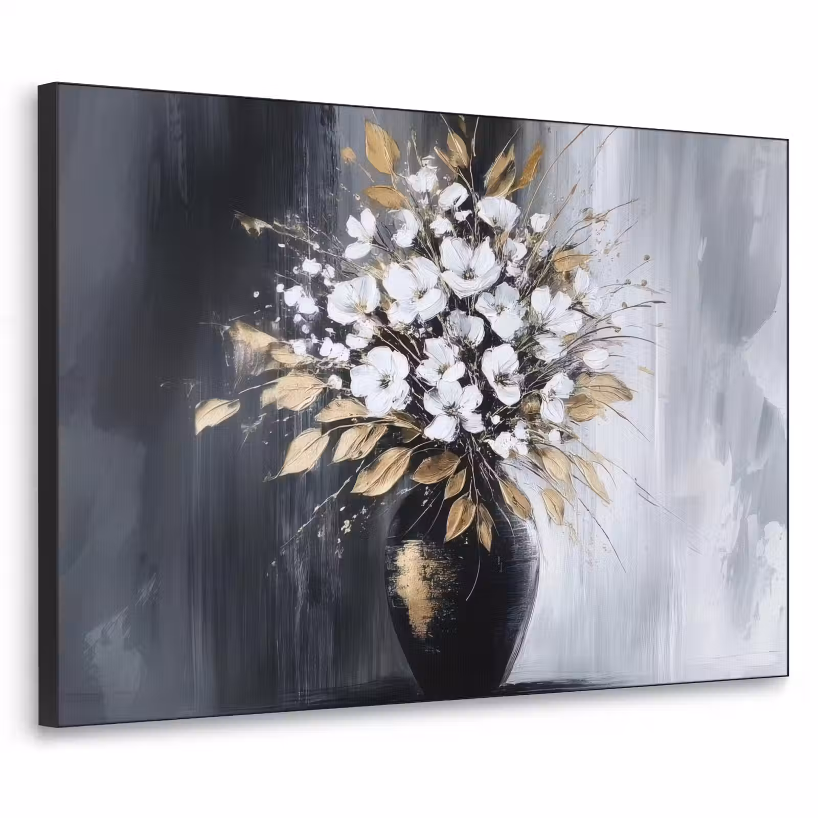 Art Frame - Bloemen - Wit - Vaas - Abstract — 1