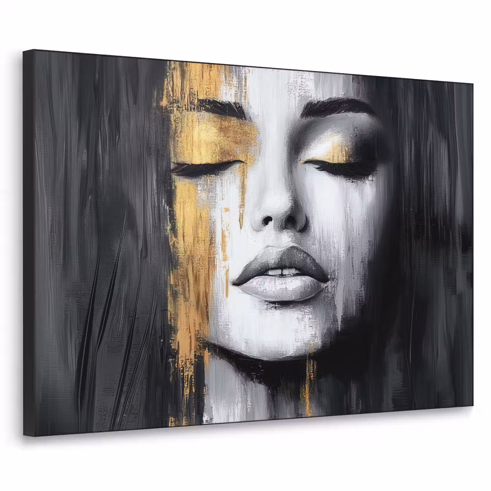 Art Frame - Gezicht - Vrouw - Penseelstreken - Abstract — 1