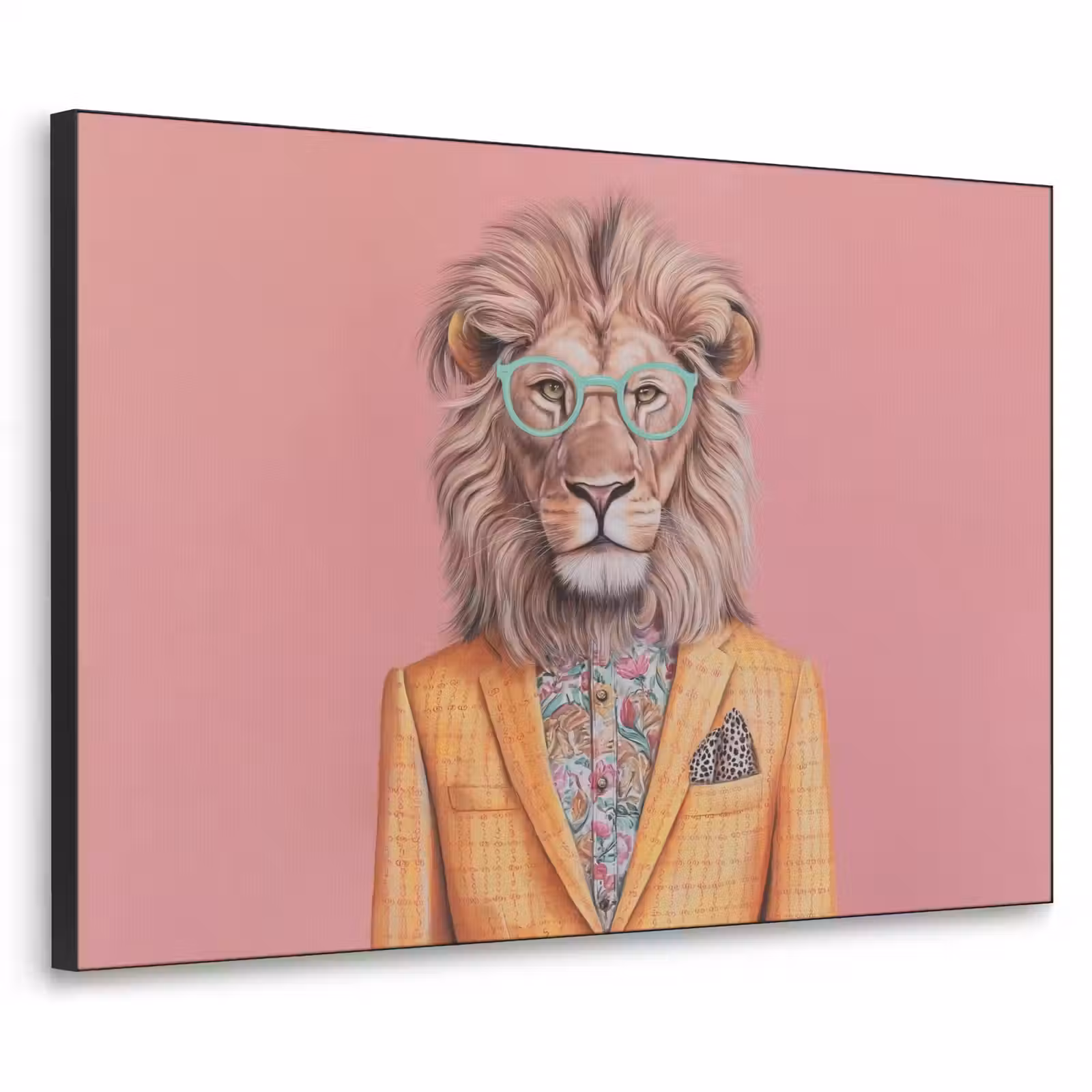 Art Frame - Leeuw - Pak - Geruit - Bril — 1