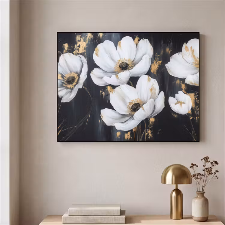 Art Frame - Bloemen - Wit - Abstract — 5