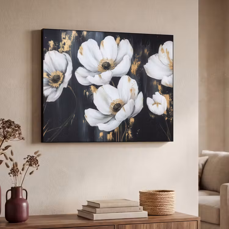 Art Frame - Bloemen - Wit - Abstract — 7