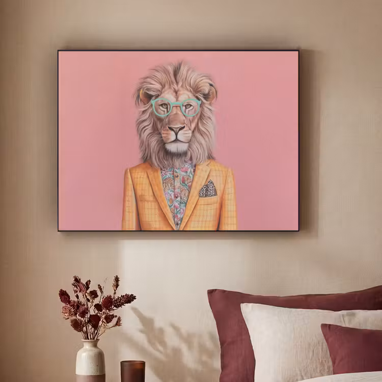 Art Frame - Leeuw - Pak - Geruit - Bril — 3