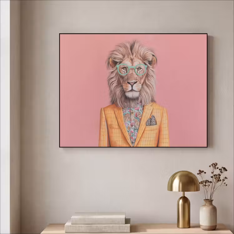 Art Frame - Leeuw - Pak - Geruit - Bril — 5
