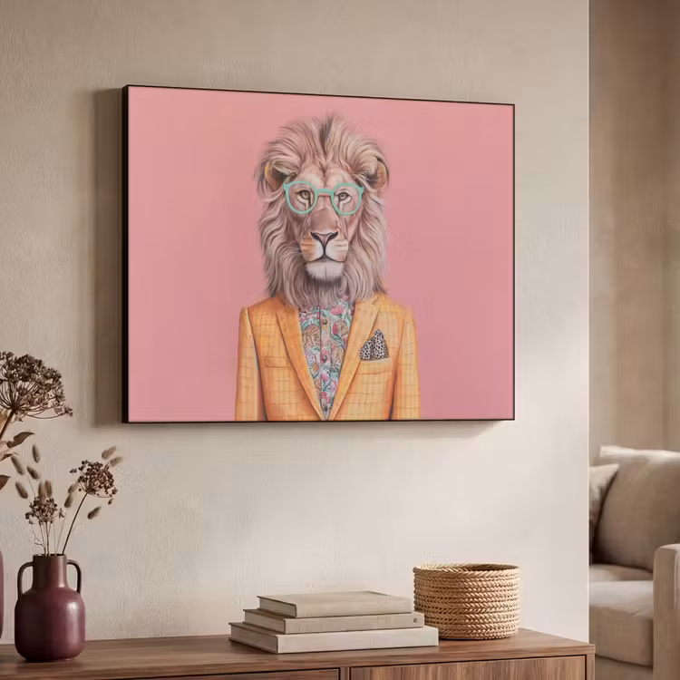 Art Frame - Leeuw - Pak - Geruit - Bril — 7
