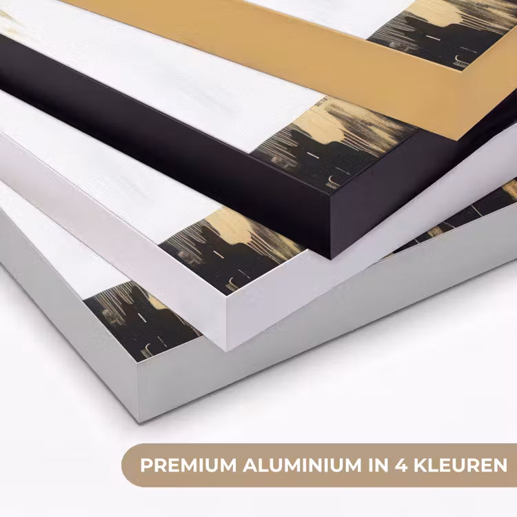 Art Frame - Panter - Zwart - Abstract - Goud — 2