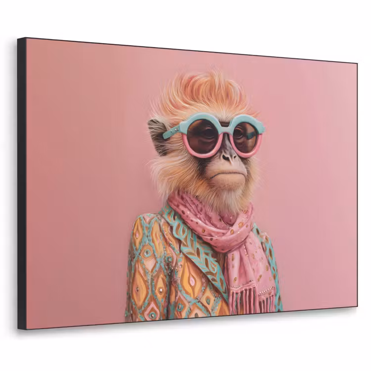 Art Frame - Sjaal - Aap - Zonnebril - Jasje — 1