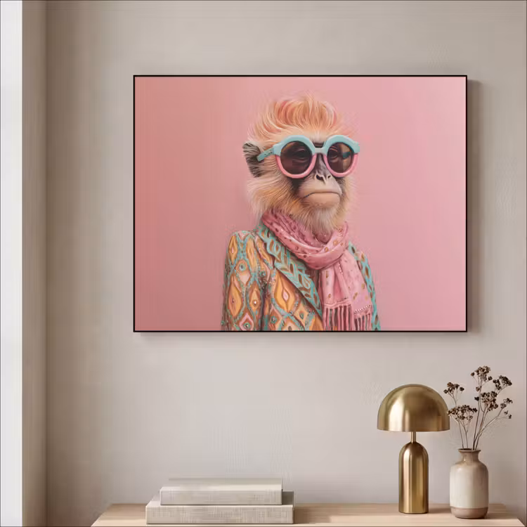 Art Frame - Sjaal - Aap - Zonnebril - Jasje — 5