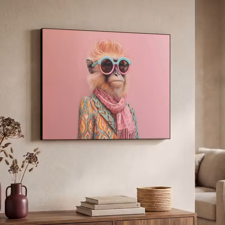 Art Frame - Sjaal - Aap - Zonnebril - Jasje — 7