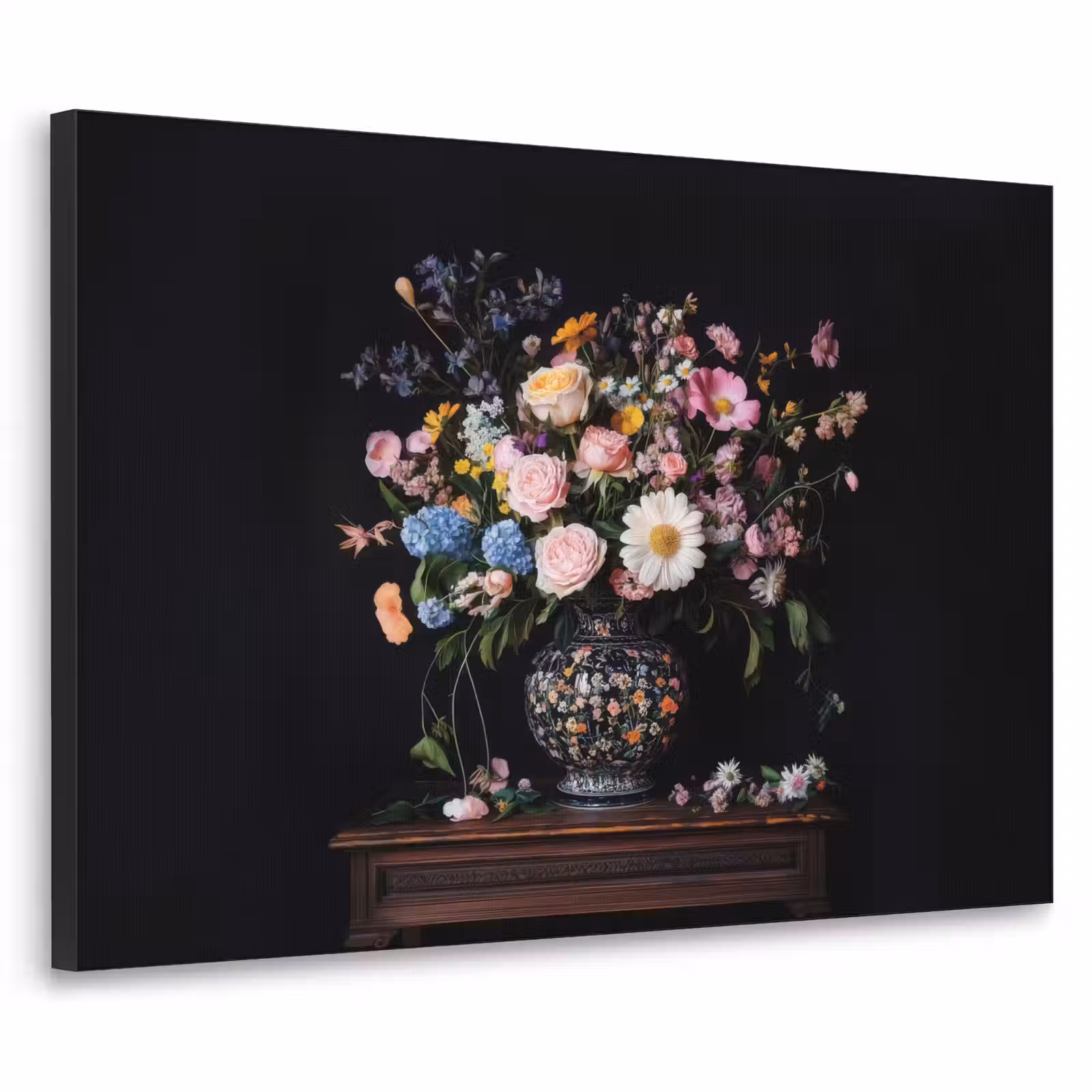Art Frame - Bloemenvaas - Hout - Bloemen - Boeket — 1