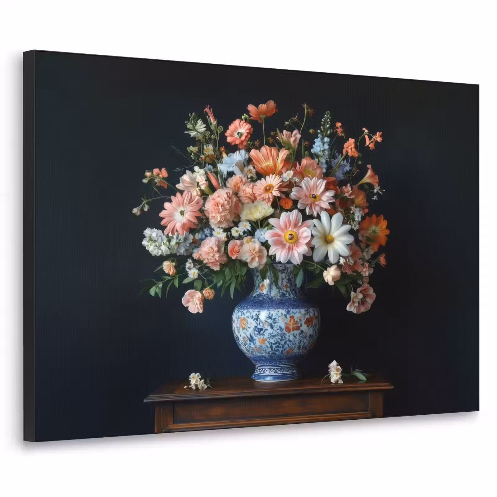 Art Frame - Hout - Vaas - Kleuren - Bloemen — 1