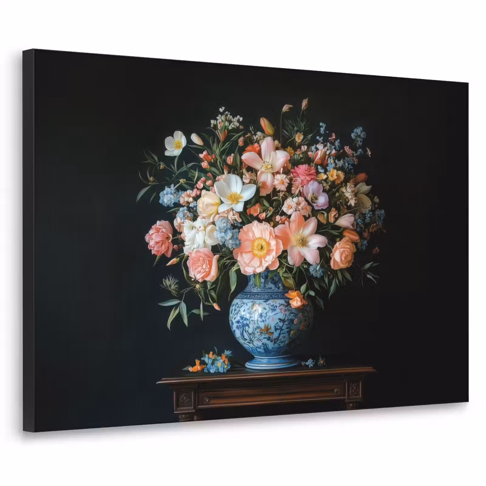 Art Frame - Roze - Bloemen - Vaas - Kleuren — 1