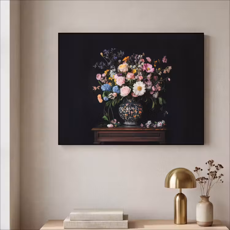 Art Frame - Bloemenvaas - Hout - Bloemen - Boeket — 5