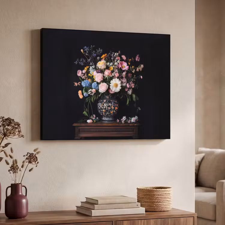 Art Frame - Bloemenvaas - Hout - Bloemen - Boeket — 7