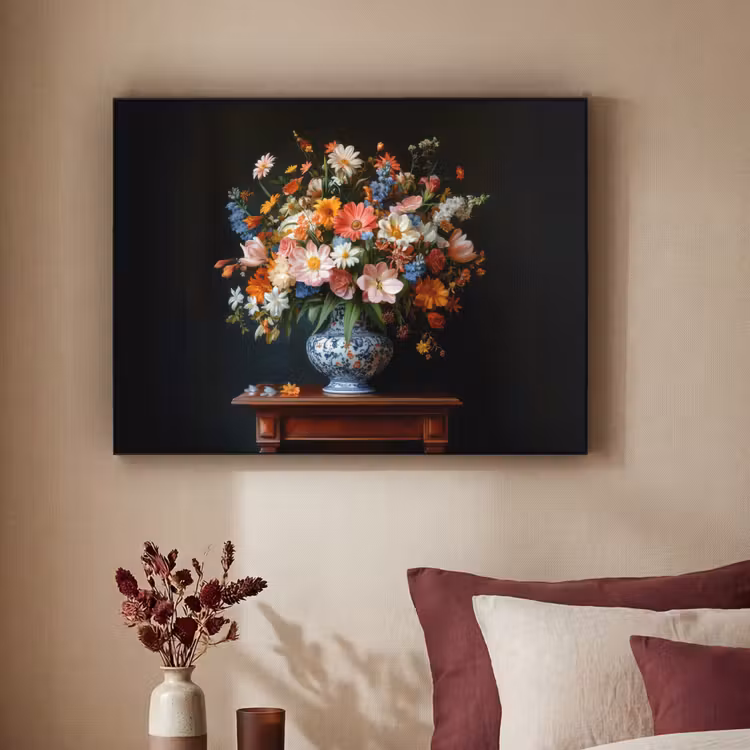 Art Frame - Boeket - Roze - Bloemen - Vaas — 3