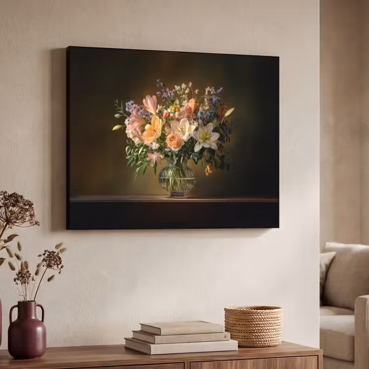 Art Frame - Glazen - Bloemen - Boeket - Kleuren — 7