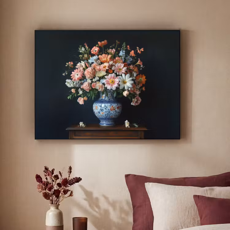 Art Frame - Hout - Vaas - Kleuren - Bloemen — 3