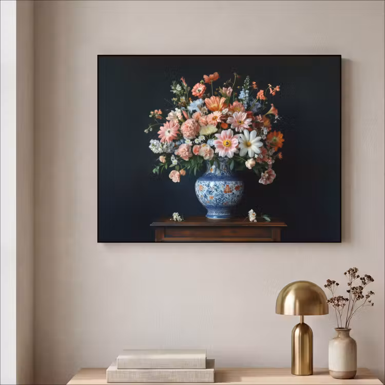 Art Frame - Hout - Vaas - Kleuren - Bloemen — 5