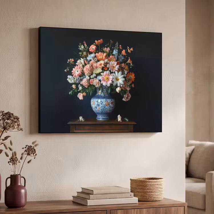 Art Frame - Hout - Vaas - Kleuren - Bloemen — 7