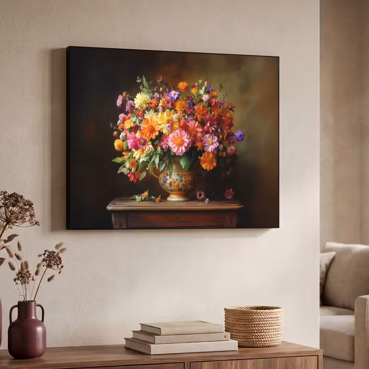 Art Frame - Kleuren - Boeket - Vaas - Hout — 7